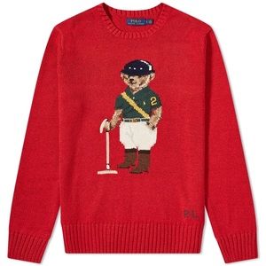 Polo Ralph Lauren Polo Player Bear Intarsia Knit